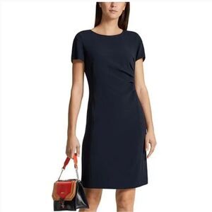 Marc Cain Black ruched midi dress